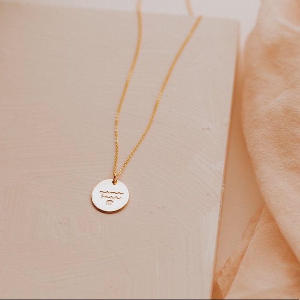 Mother Bear Minimalist Boho Gift Charm Necklace - Picture 3 of 11